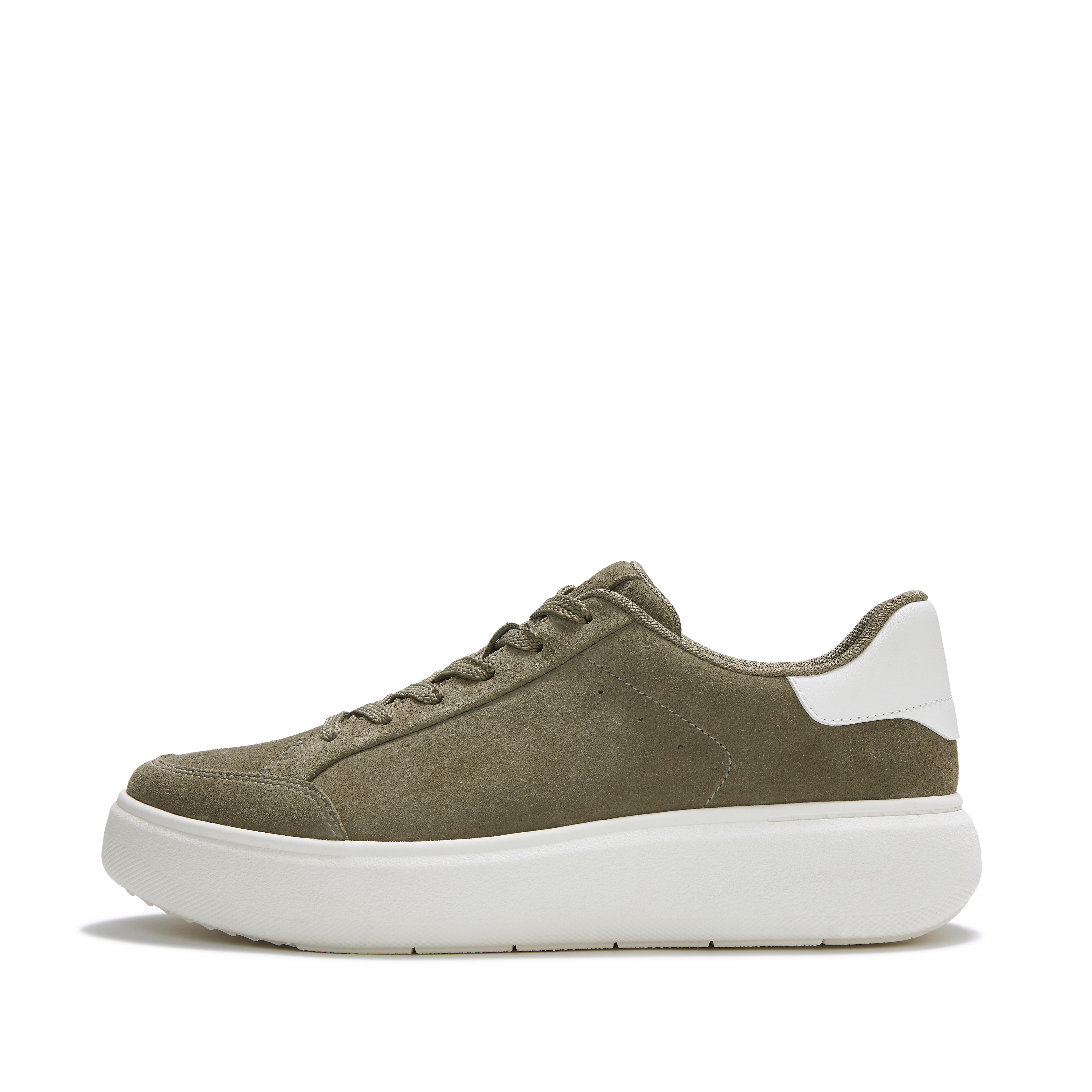 FitFlop RTG Suede Sneakers - Grey/Sage