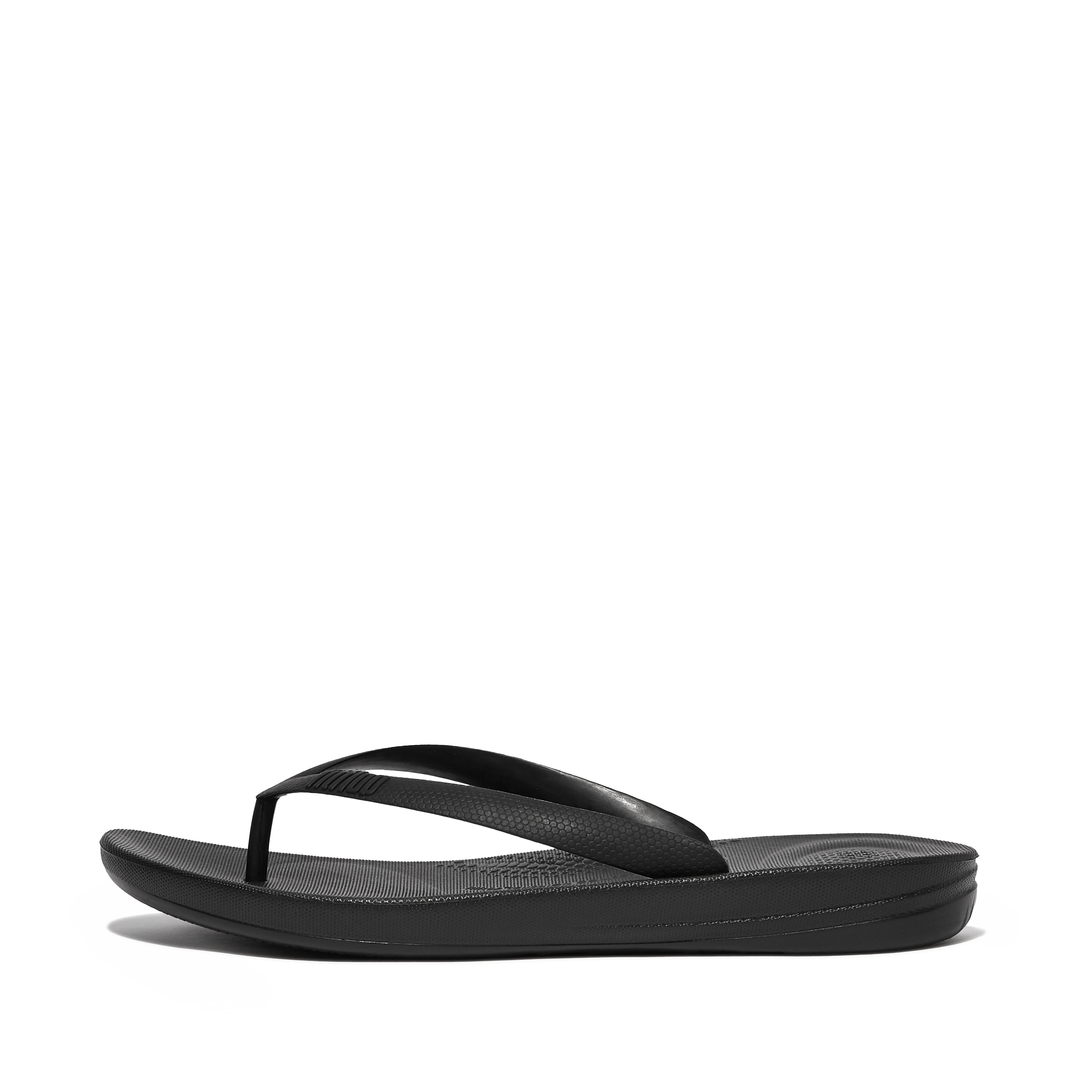 FitFlop iQUSHION Mens Ergonomic Flip-Flops - Black