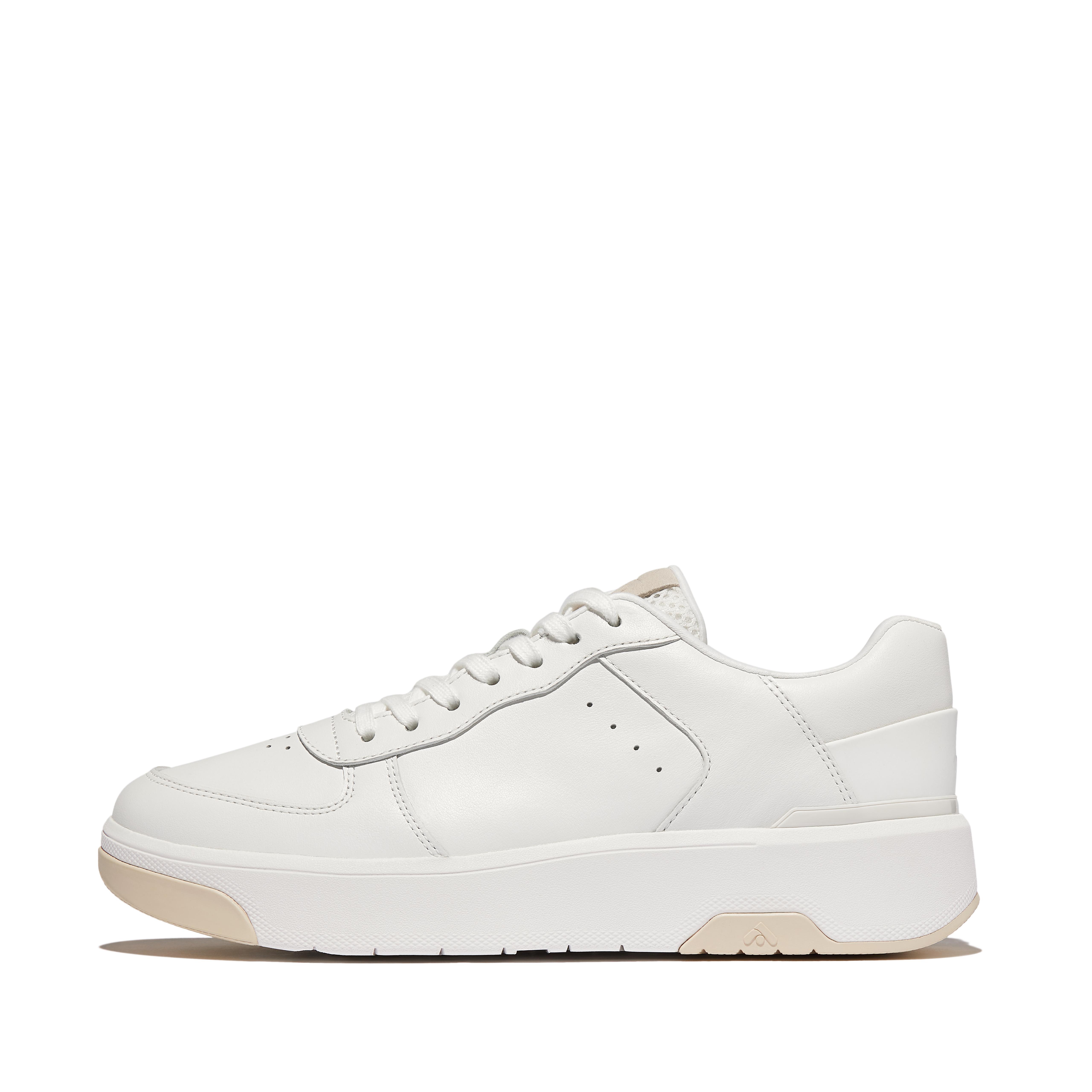 FitFlop RALLY EVO Leather Sneakers - Urban White