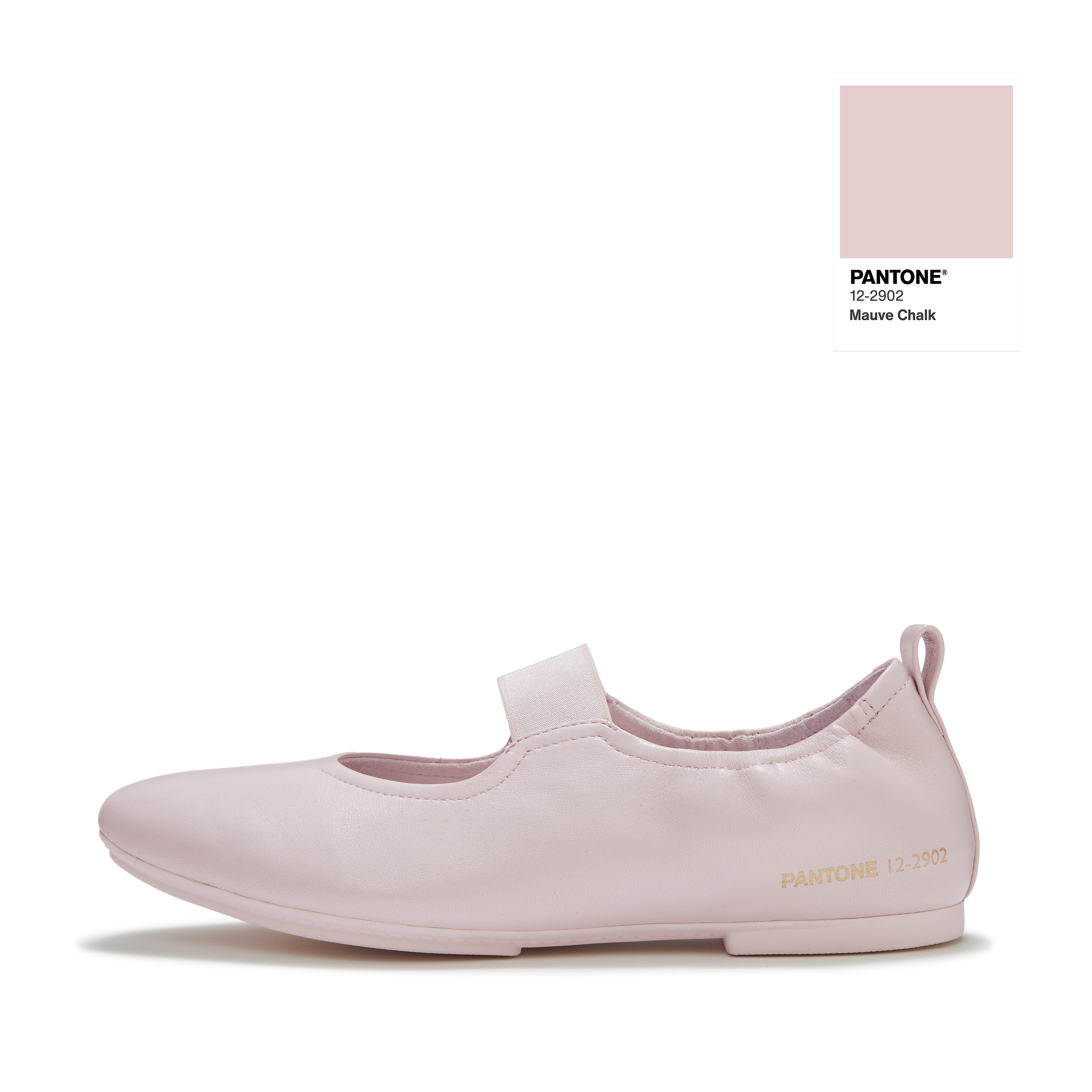 FitFlop DELICATO | PANTONE Poise Leather Mary-Janes - Mauve Chalk
