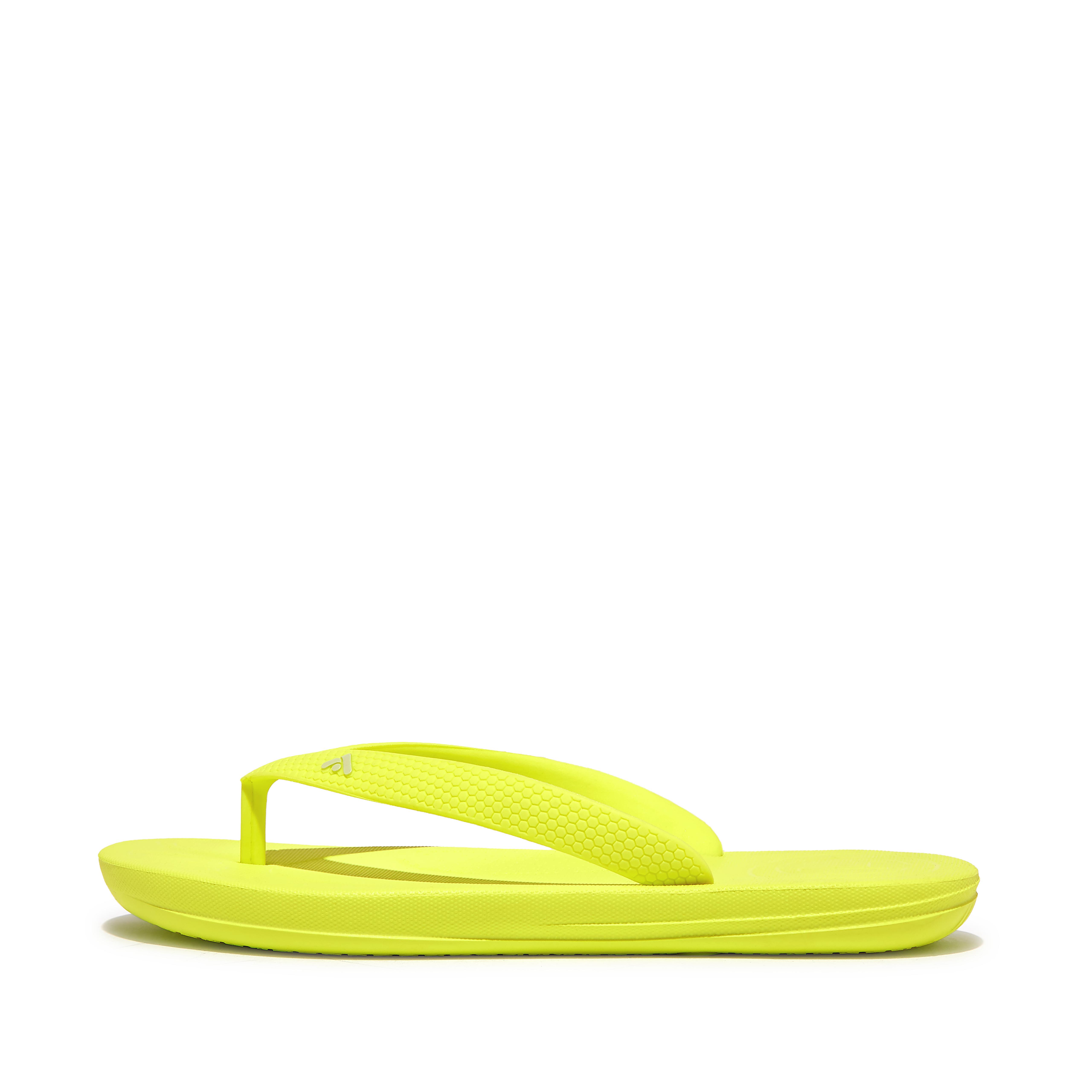 FitFlop iQUSHION KIDS Junior Ergonomic Flip-Flops - Electric Yellow