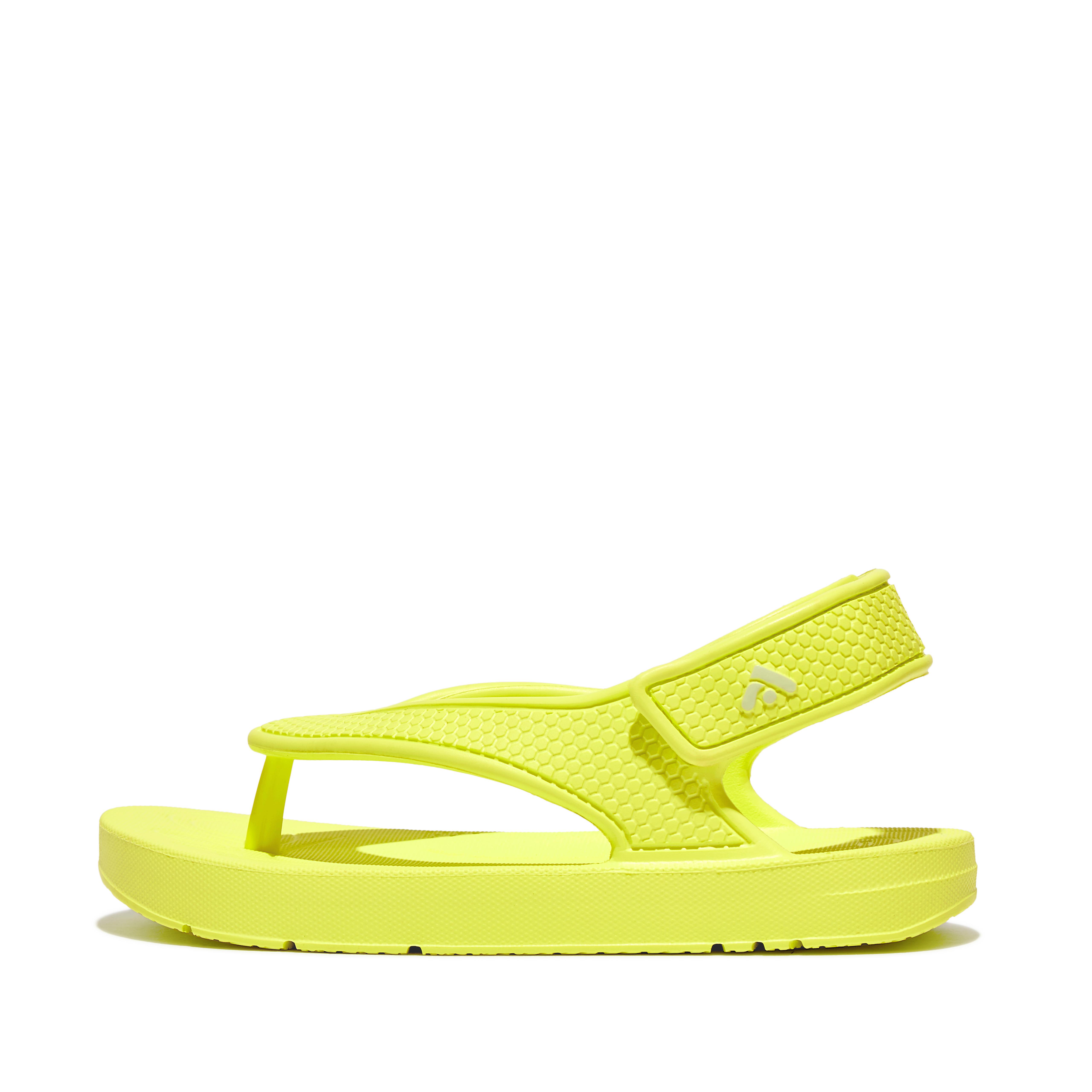 FitFlop iQUSHION KIDS Toddler Ergonomic Back-Strap Flip-Flops - Electric Yellow