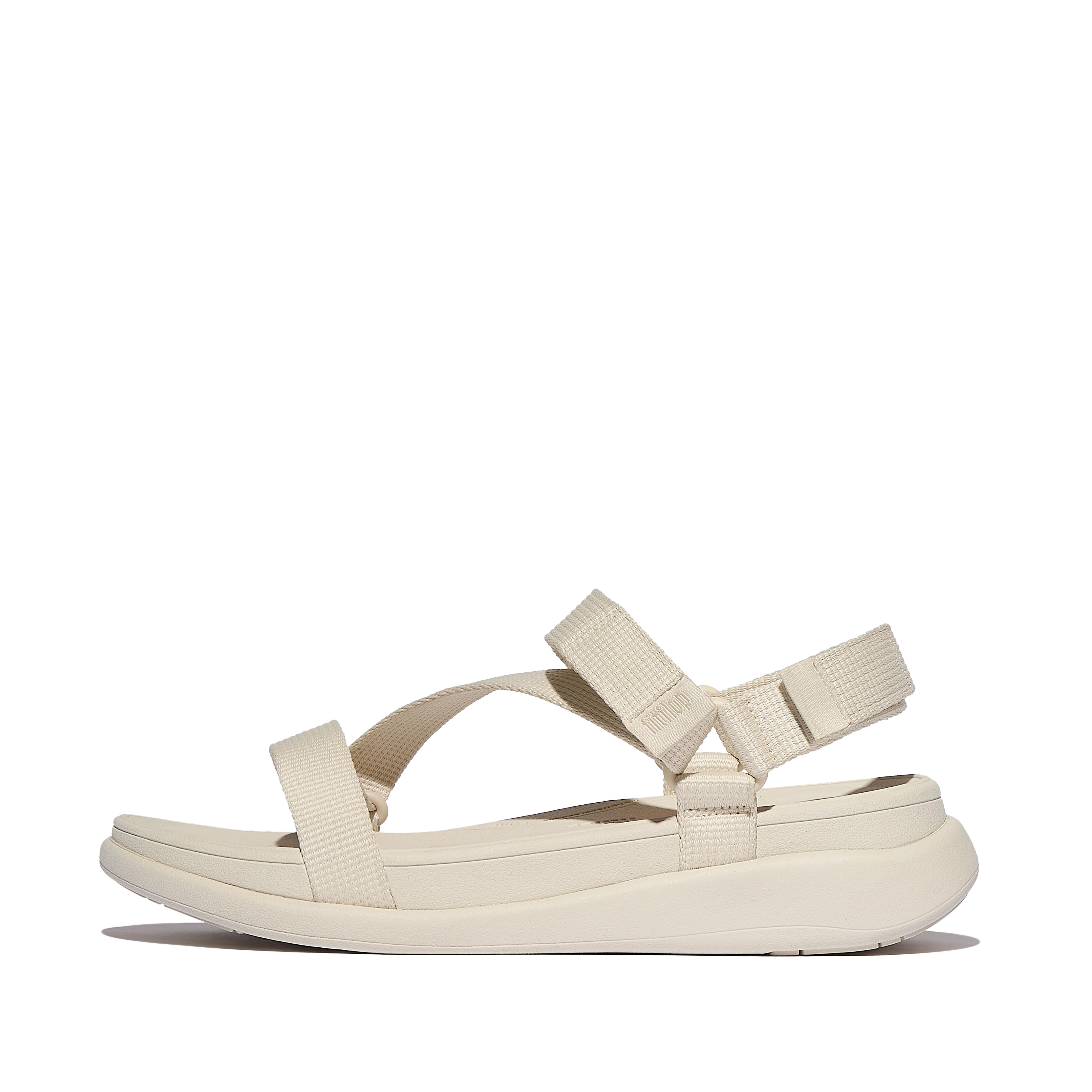 FitFlop F-MODE Go Adjustable Webbing Z-Strap Sandals - Paris Beige