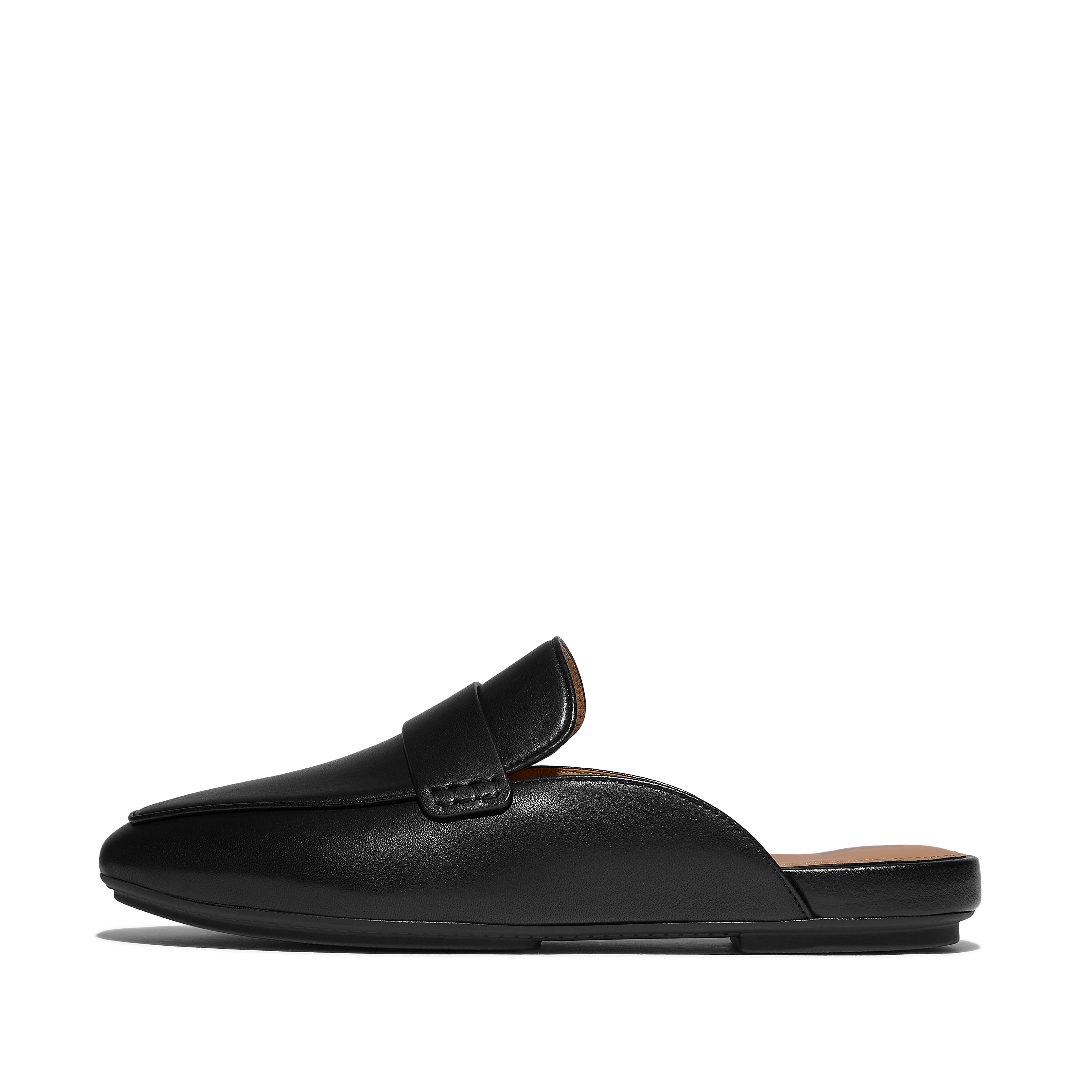 FitFlop DELICATO Soft Leather Mules - Black