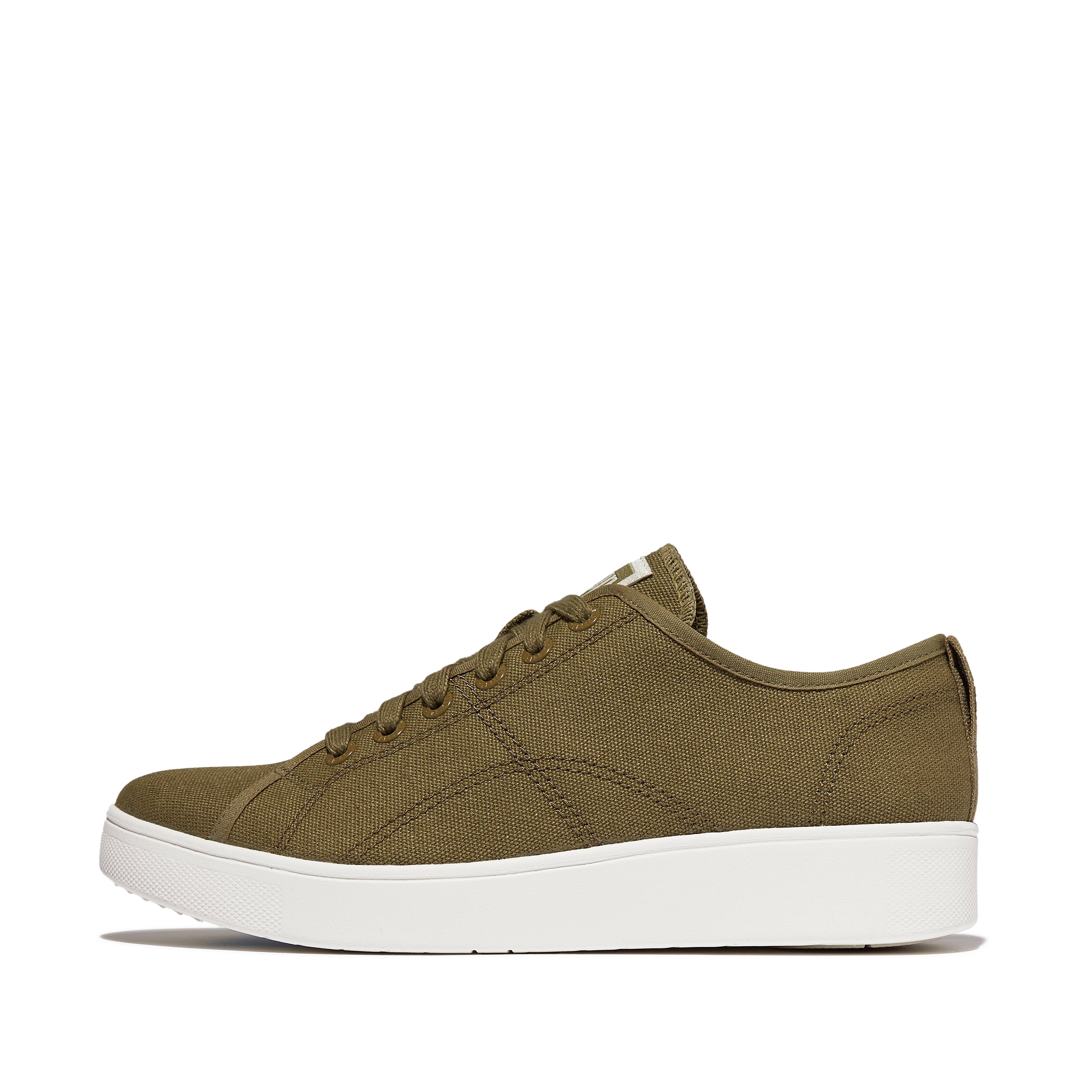 FitFlop RALLY Canvas Sneakers - Camo Green Mix