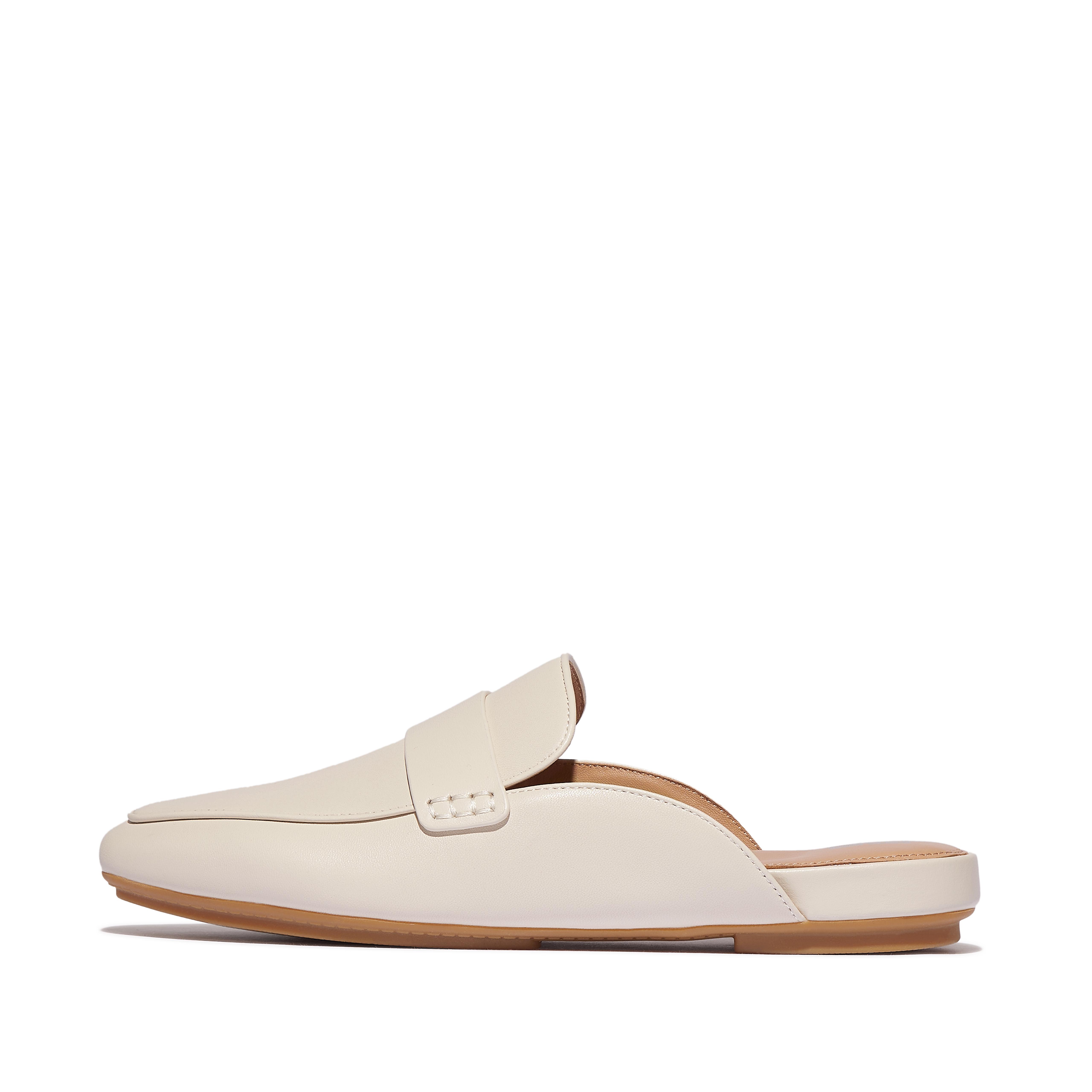 FitFlop DELICATO Soft Leather Mules - Paris Beige