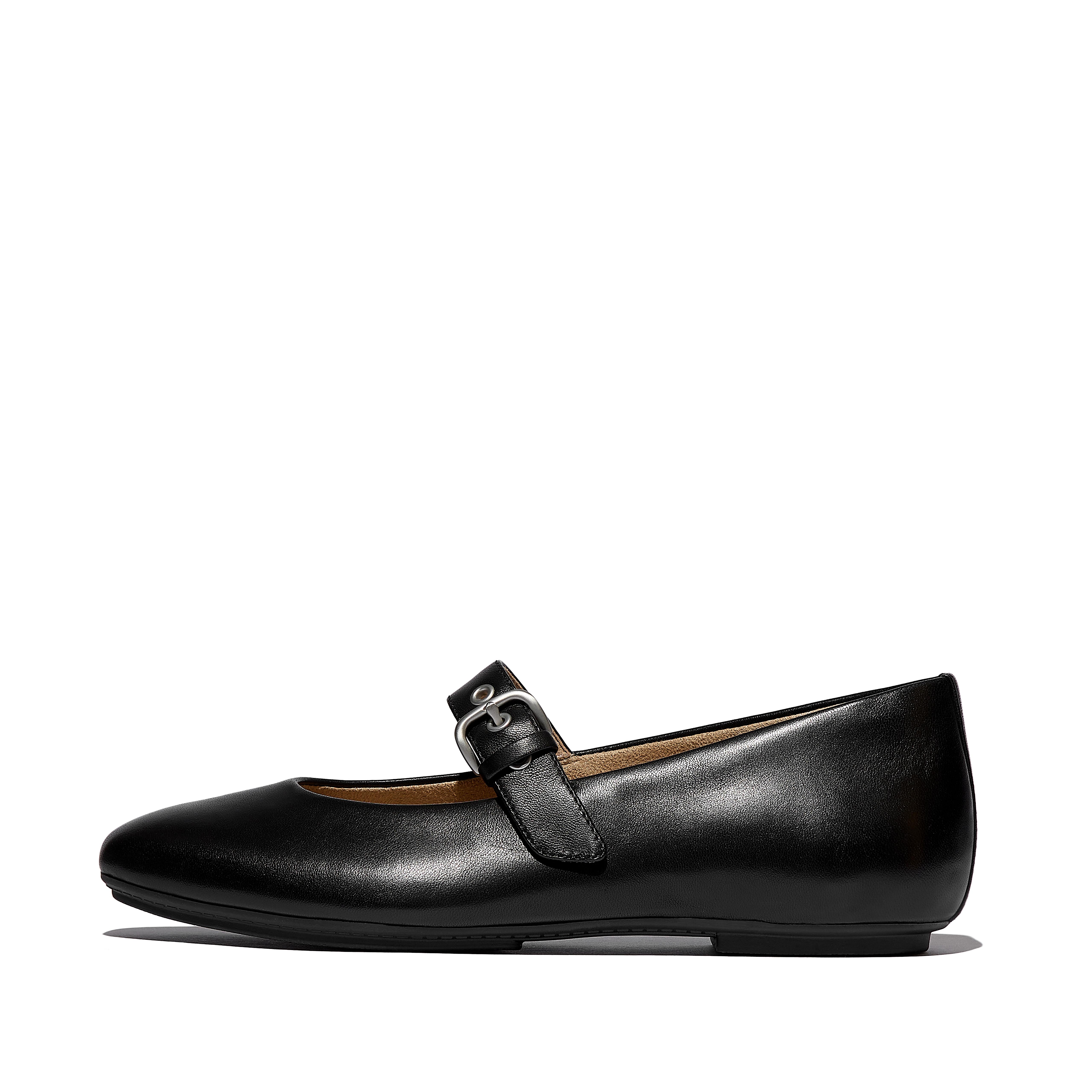 FitFlop DELICATO Soft Leather Mary Janes - All Black