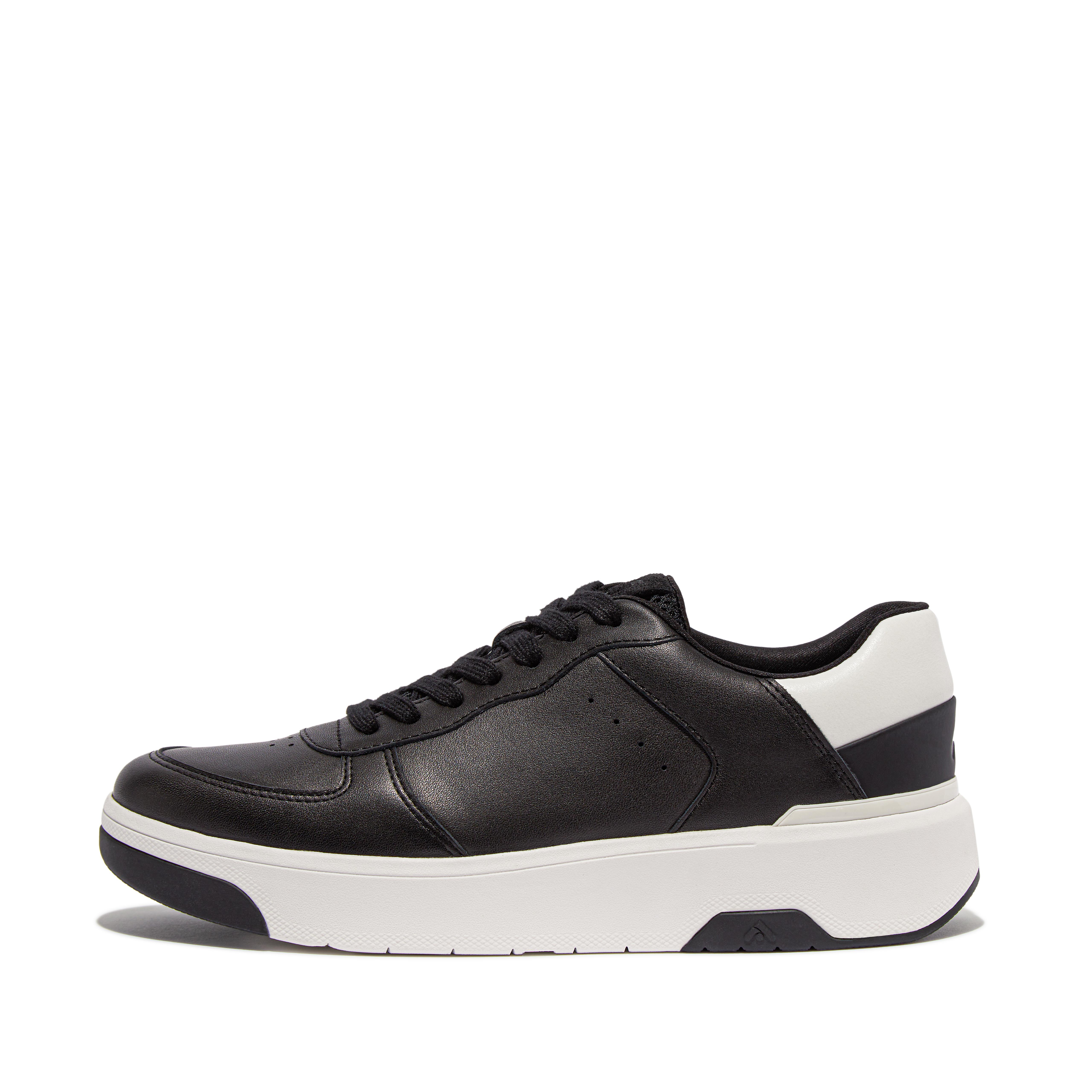 FitFlop RALLY EVO Leather Sneakers - Black