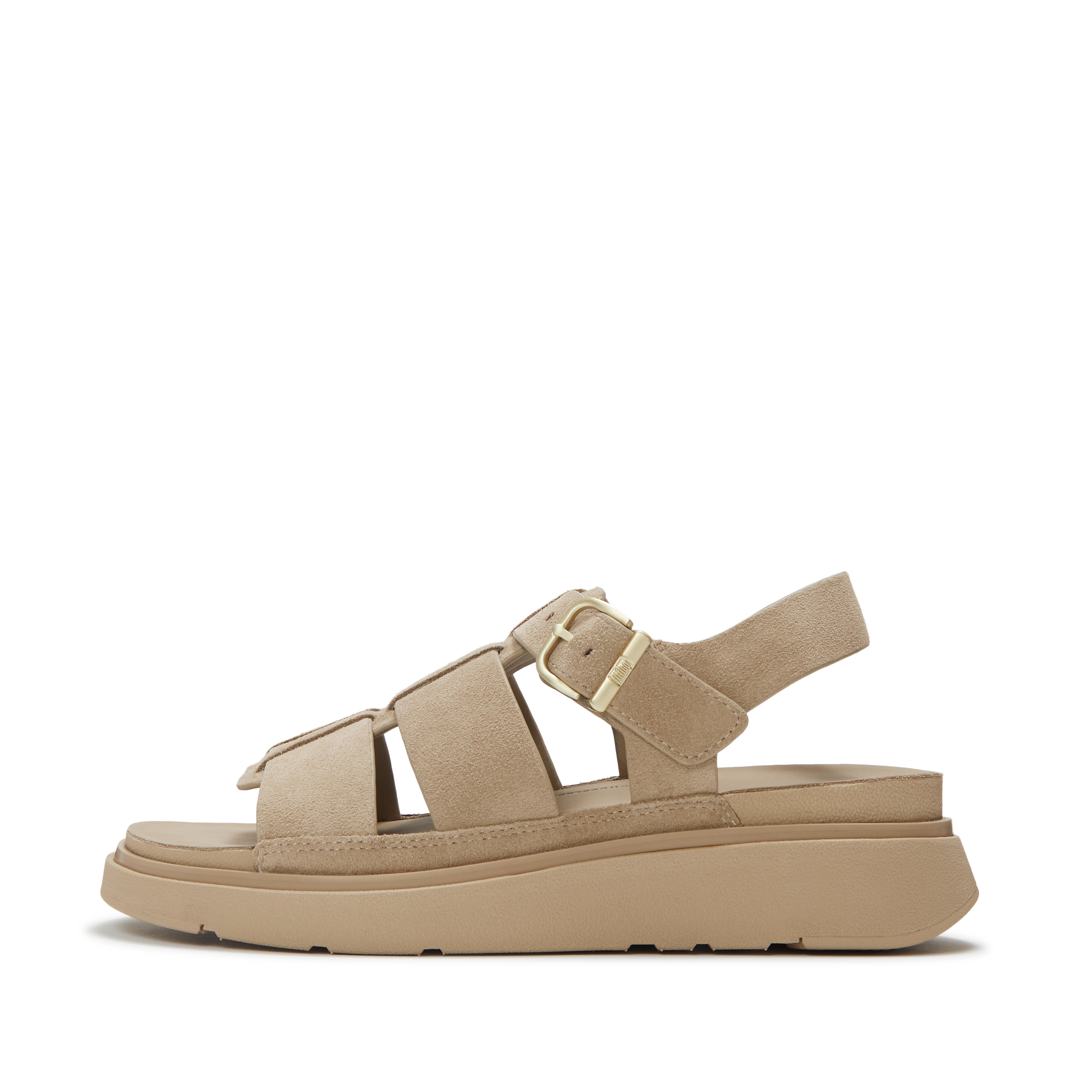 FitFlop GEN-FF Suede Fisherman Sandals - Cappuccino