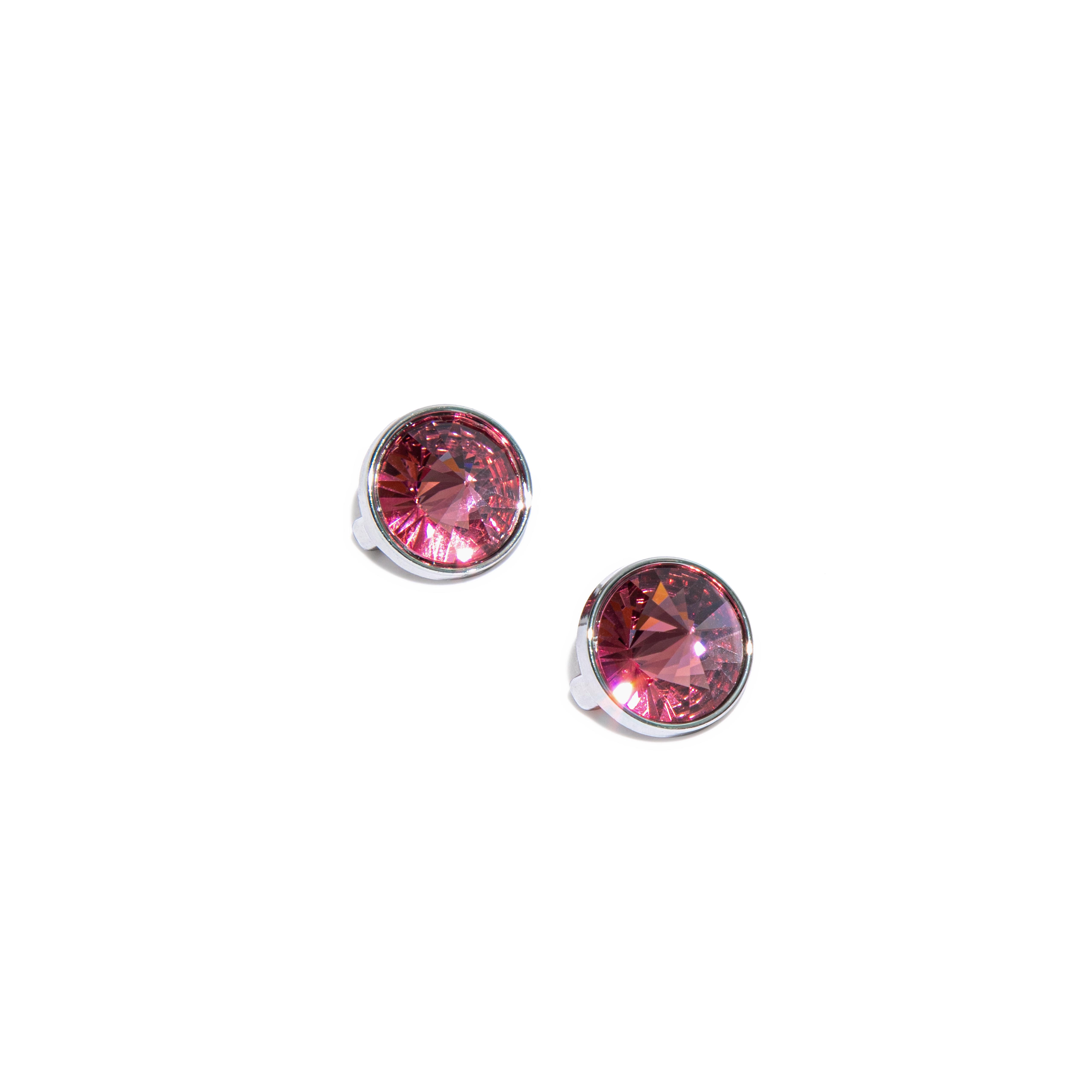 FitFlop iQUSHION CHARMS Crystal Round Charms 2-Pack - Fuchsia Rose
