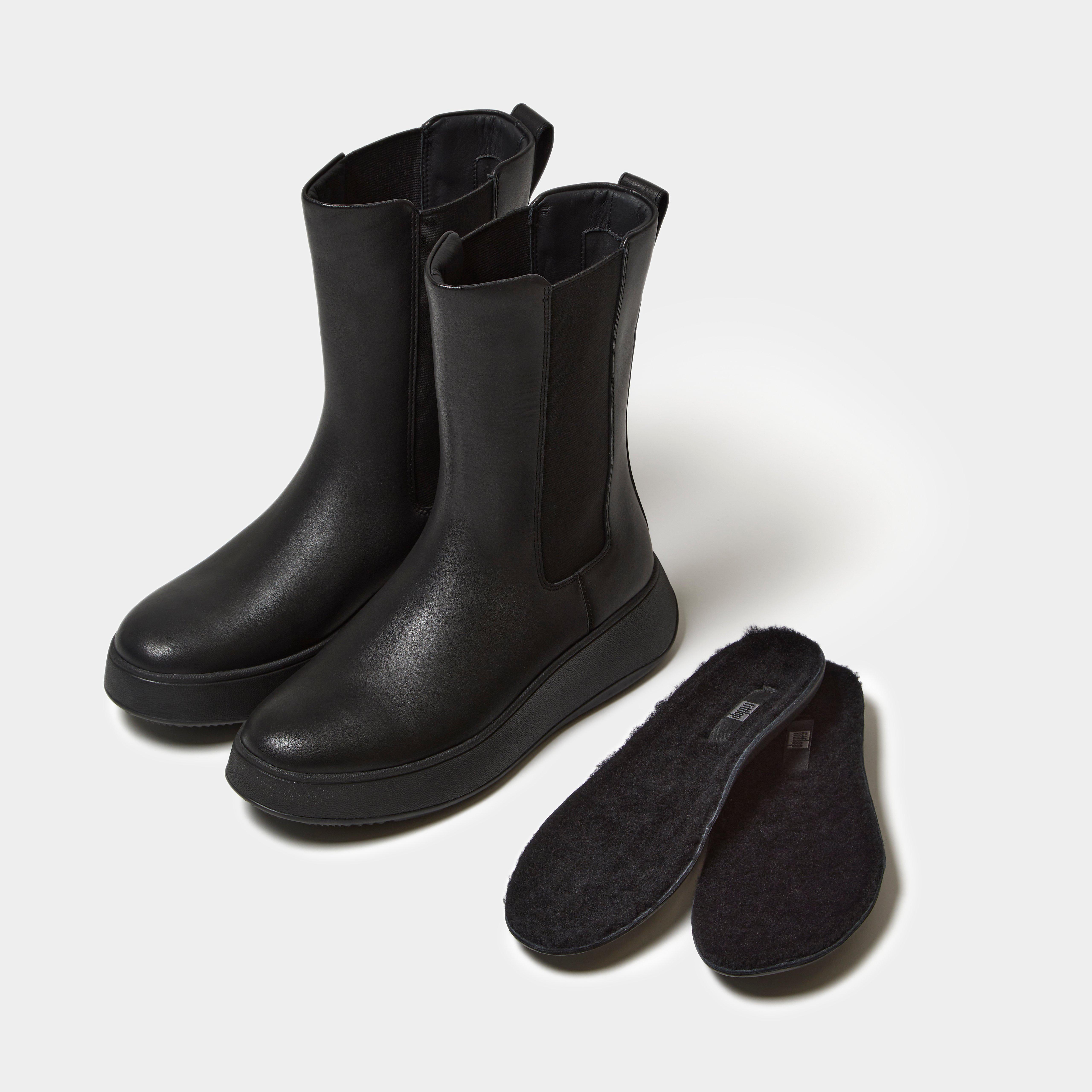 FitFlop F-MODE Luxe Shearling Insoles 1 Pair - All Black