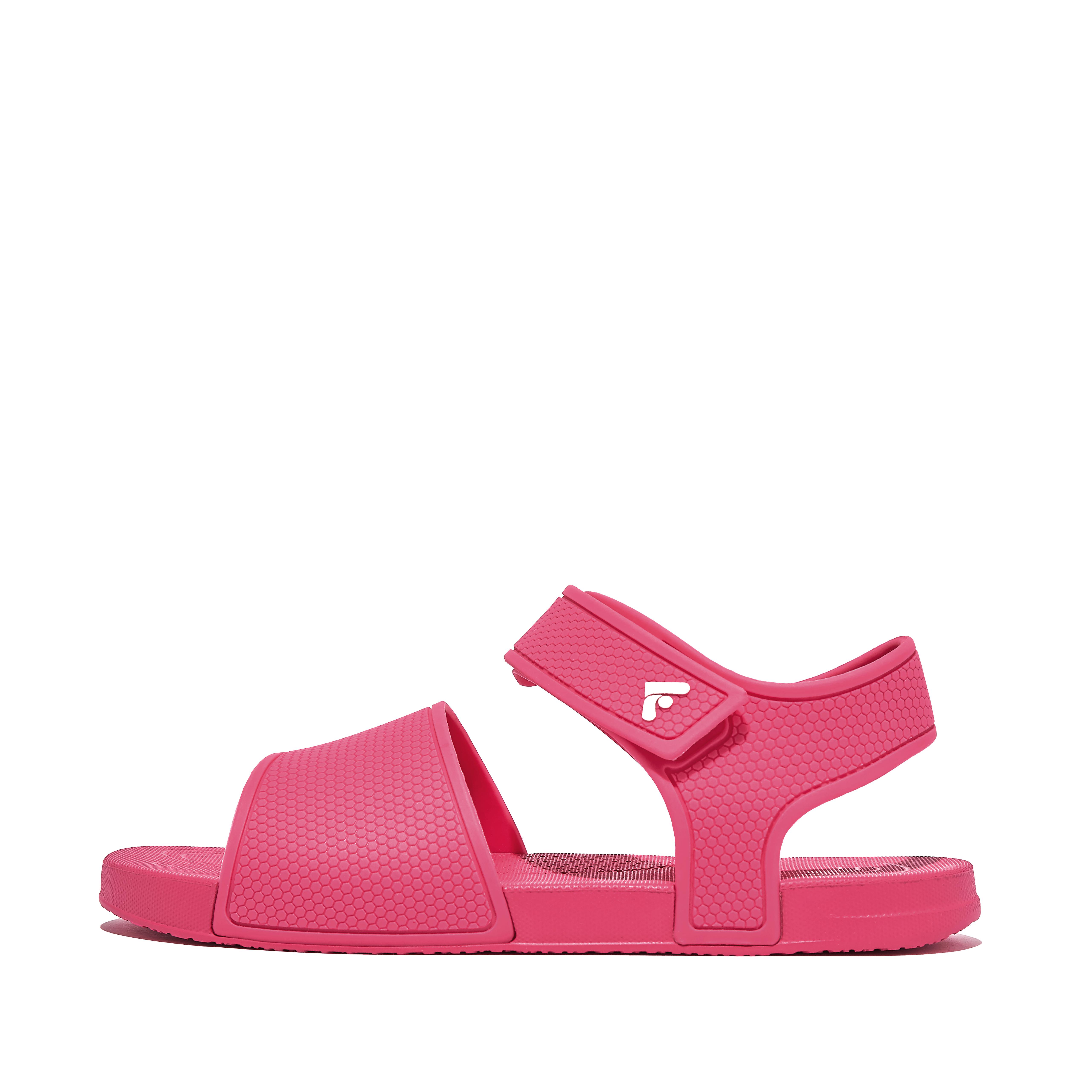 FitFlop iQUSHION KIDS Junior Ergonomic Back-Strap Sandals - Pink Jam