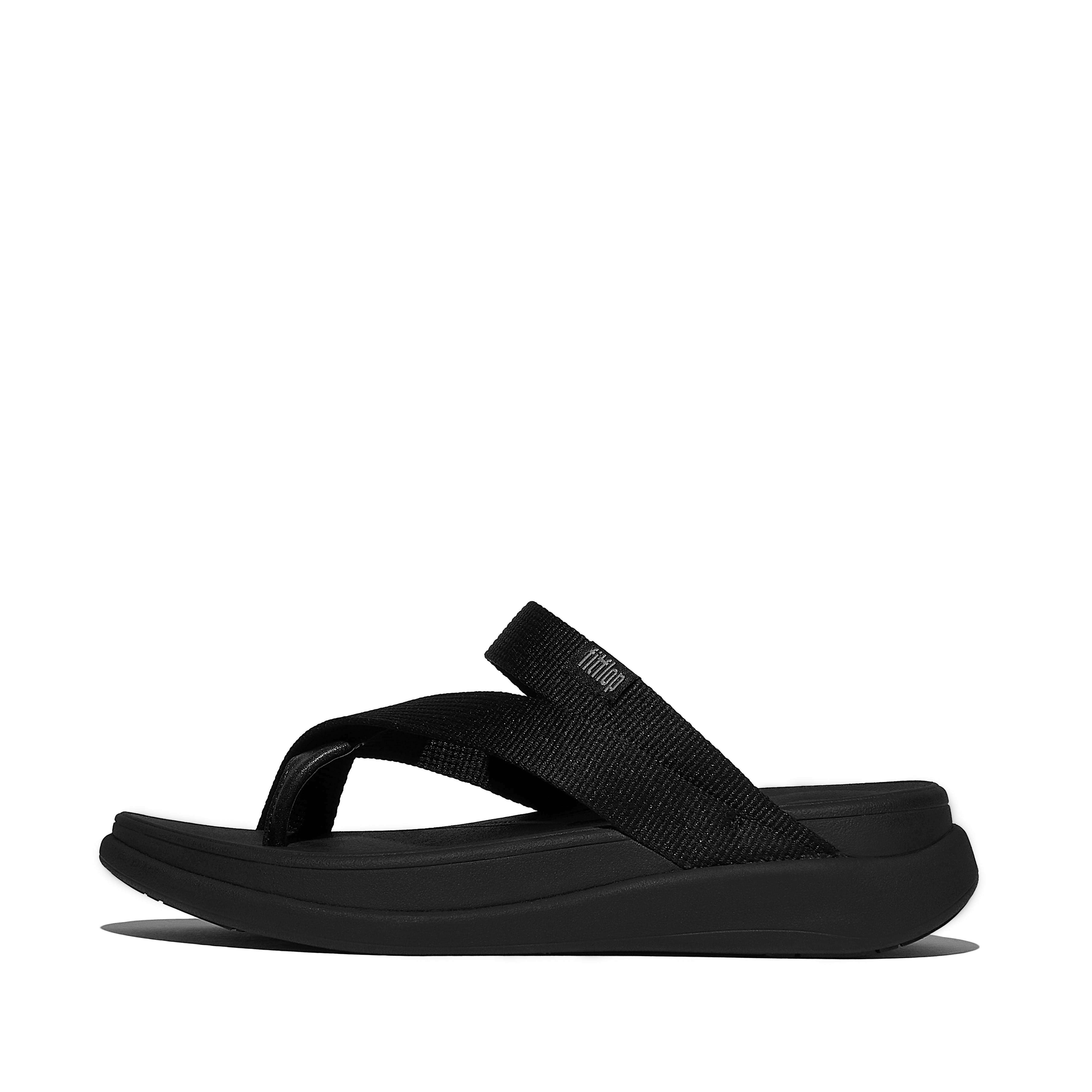 FitFlop F-MODE Go Webbing Sling Sandals - All Black