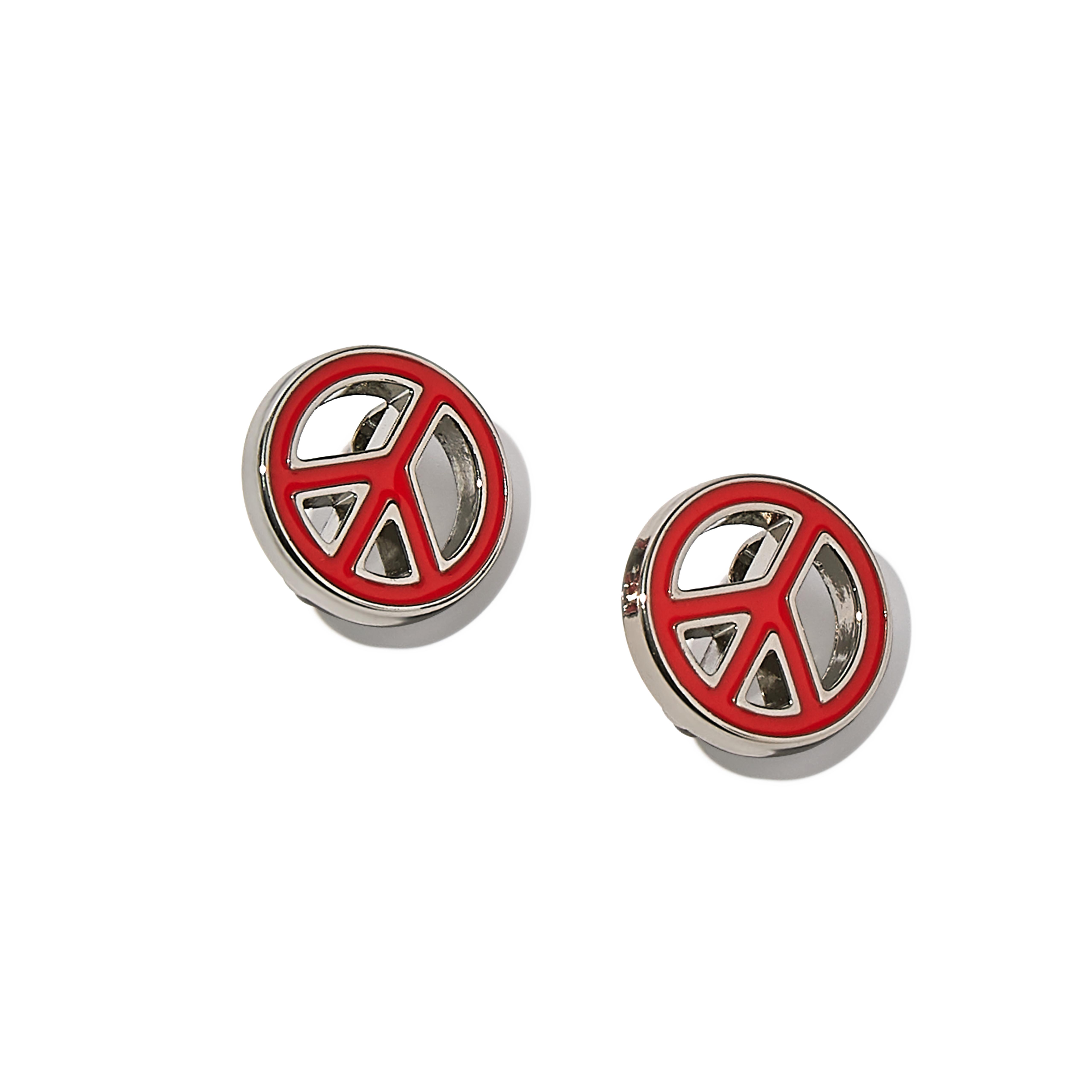 FitFlop IQUSHION CHARMS Peace Sign Resin Charms 2-Pack - Neon Orange
