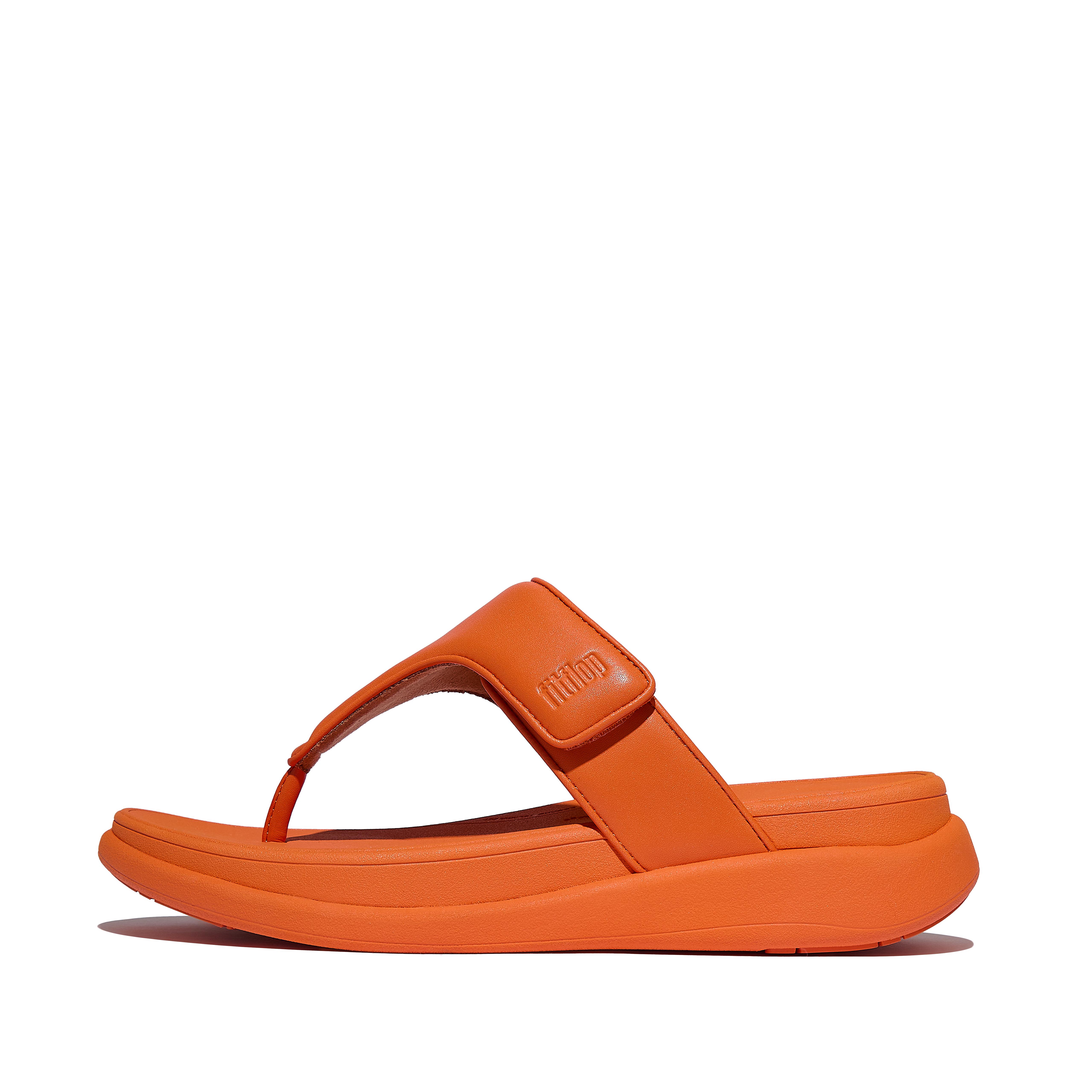 FitFlop F-MODE GO Adjustable Toe-Post Sandals - Satsuma